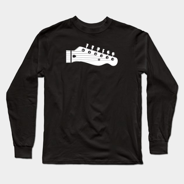 Guitar Headstock II Long Sleeve T-Shirt by Koyaanisqatsian